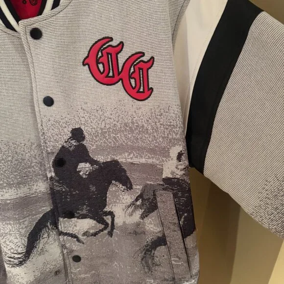 Compton Cowboys x Forever 21 Men’s Varsity Jacket – Large – Western Horseback Gr - Picture 4 of 16